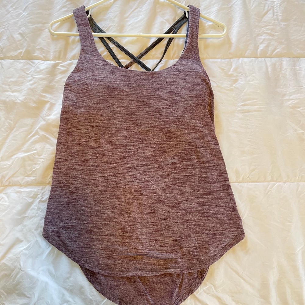 Lululemon Open Back Tank - Built-in Bra